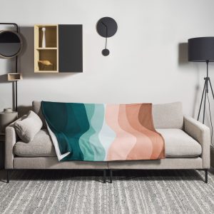 Ocean Waves Throw Blanket