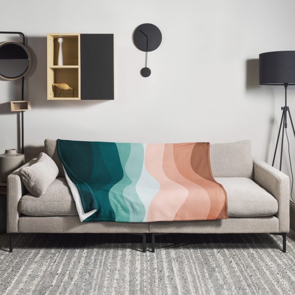 Ocean Waves Throw Blanket