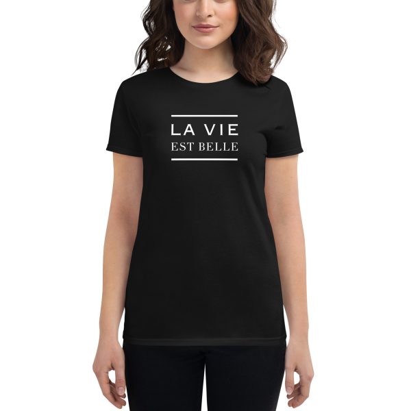 La Vie est Belle Women's Fitted T-shirt - Image 2