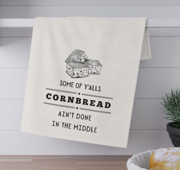 Cornbread Quote Tea Towel